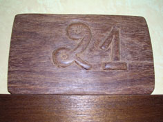 Numero de Chambre de l'htel